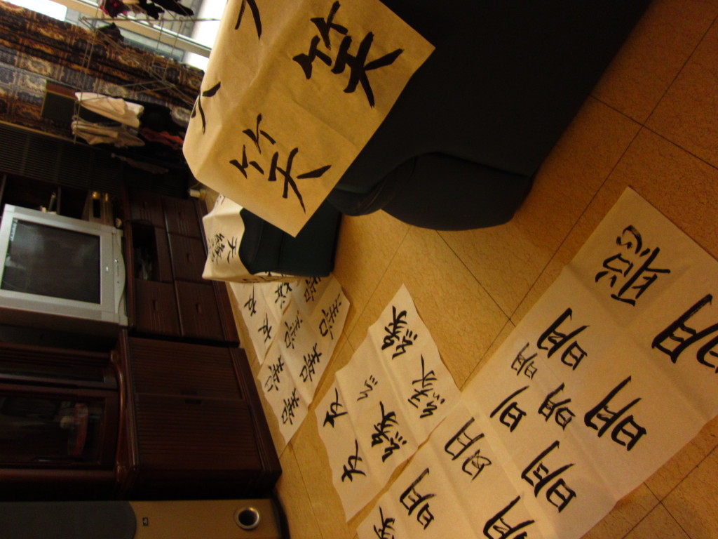 Calligraphy practice
