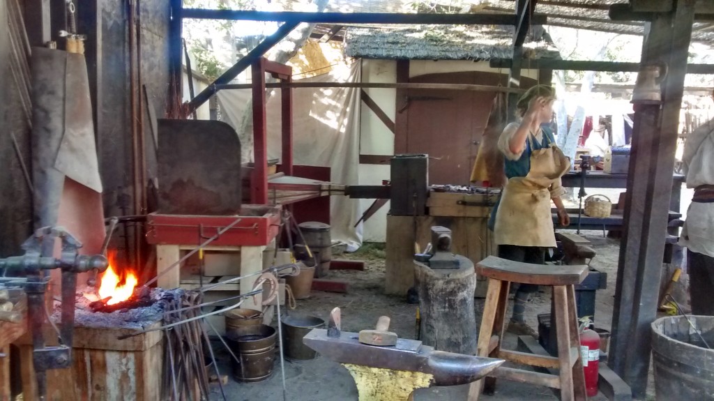 Yes, they had a blacksmith on site
